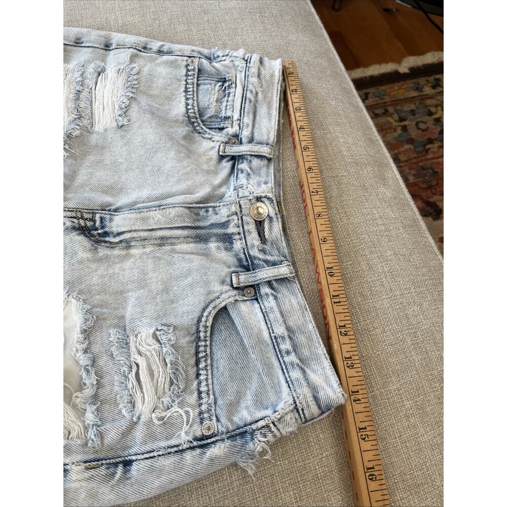 American Eagle/ Aeropostale Size 4 LOT Distressed Denim Mom Shorts 90s Baggy - Picture 14 of 16